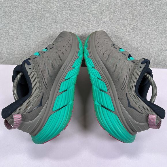 Hoka One One Gaviota 3 Shoes Womens Sz 9.5B Gray Running Sneakers 1113521 SOSP - Picture 7 of 13